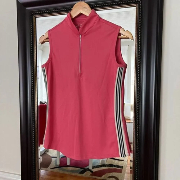 Bermuda Sands Tops - Bermuda Sands Zip Collared Golf Shirt Small
